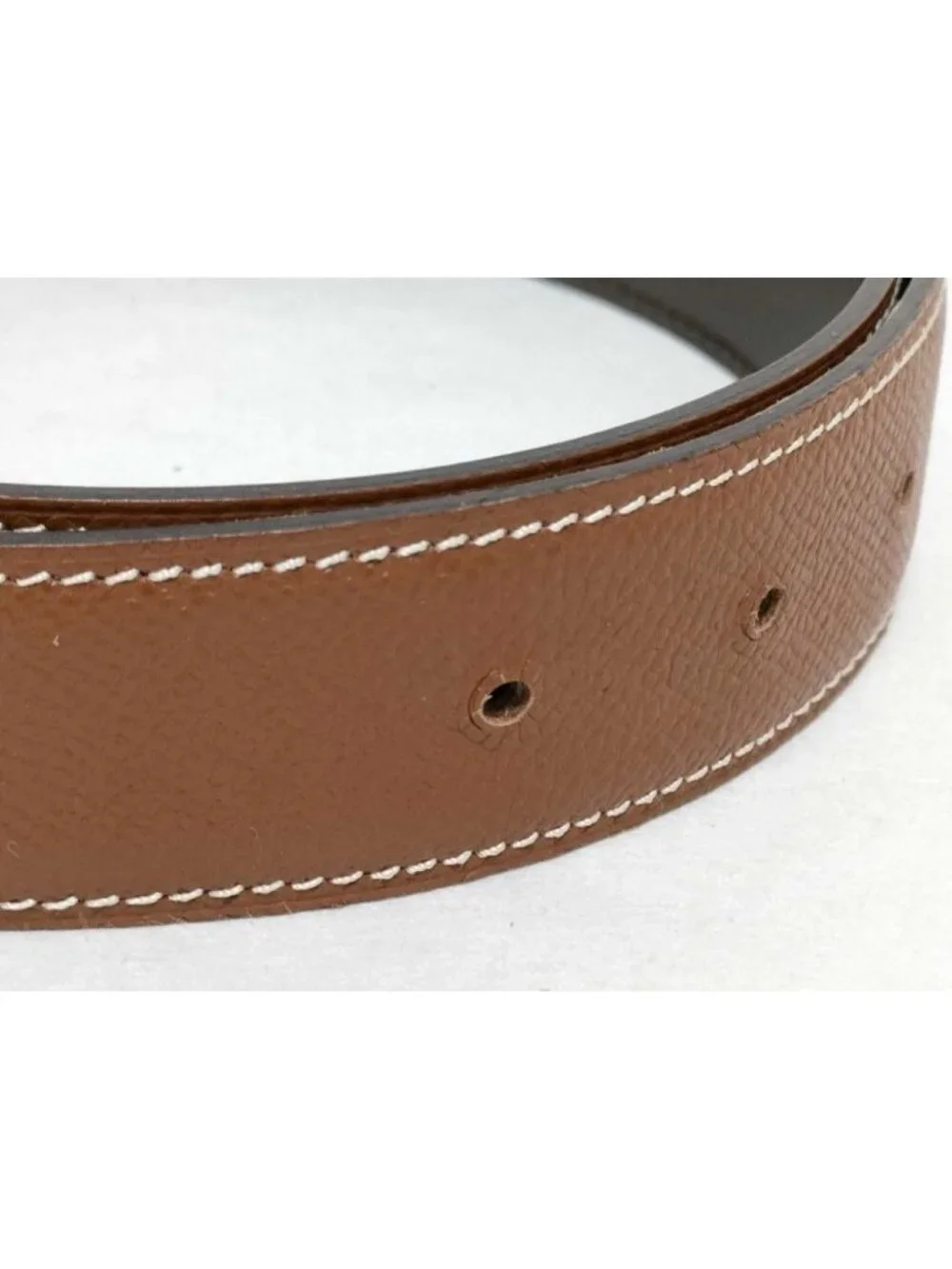 Hermes Belt Constance Brown Leather